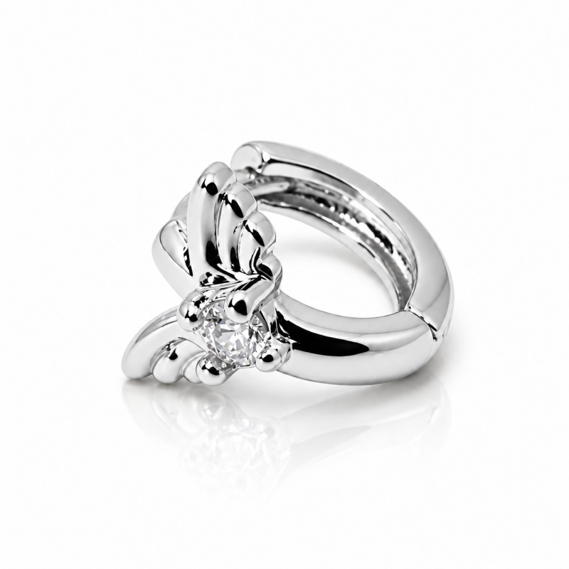 Piercing de Orelha - Argolinha com Asas - 6ORE501
