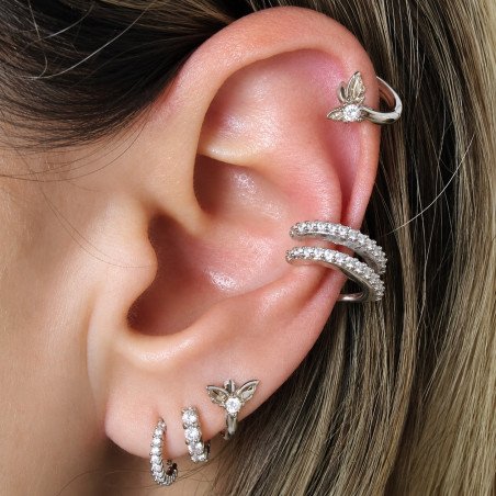 Piercing de Orelha - Argolinha com Asas - 6ORE501