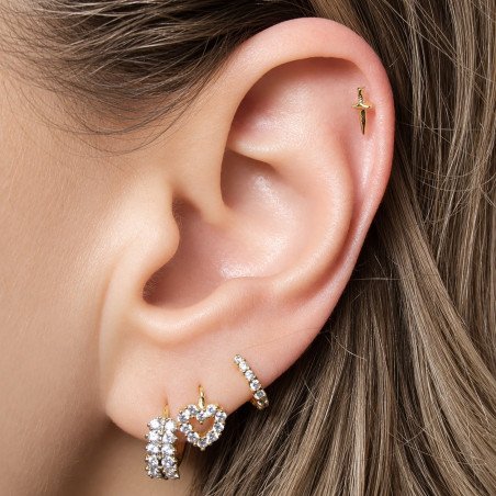Piercing de Orelha com Adaga Dourada - 6ORE511