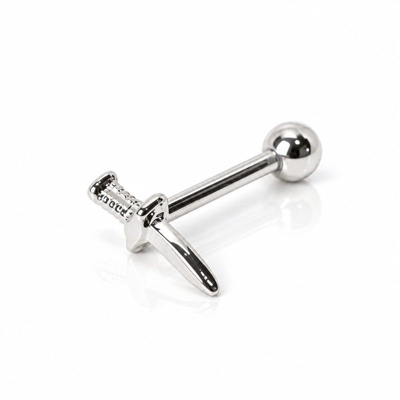 Piercing de Orelha com Adaga - 6ORE512