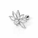 Piercing Flor de Lotus em Prata - 6ORE538