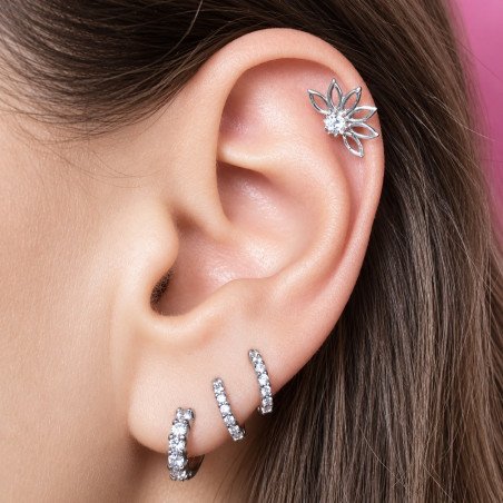 Piercing Flor de Lotus em Prata - 6ORE538