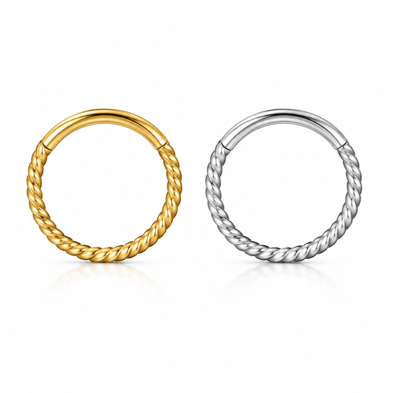 Piercing Argola Náutica Segmento Articulado em Aço - 6ORE548