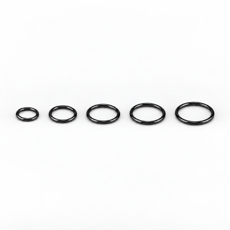 Piercing Argola 1.0mm Segmento Articulado em Titânio PVD BLACK - 6ORE591