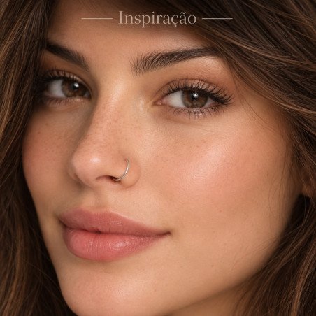 Piercing Argola 1.0mm Segmento Articulado em Titânio PVD BLACK - 6ORE591