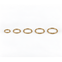 Piercing Argola Segmento Articulado em Aço PVD Gold - 6ORE592