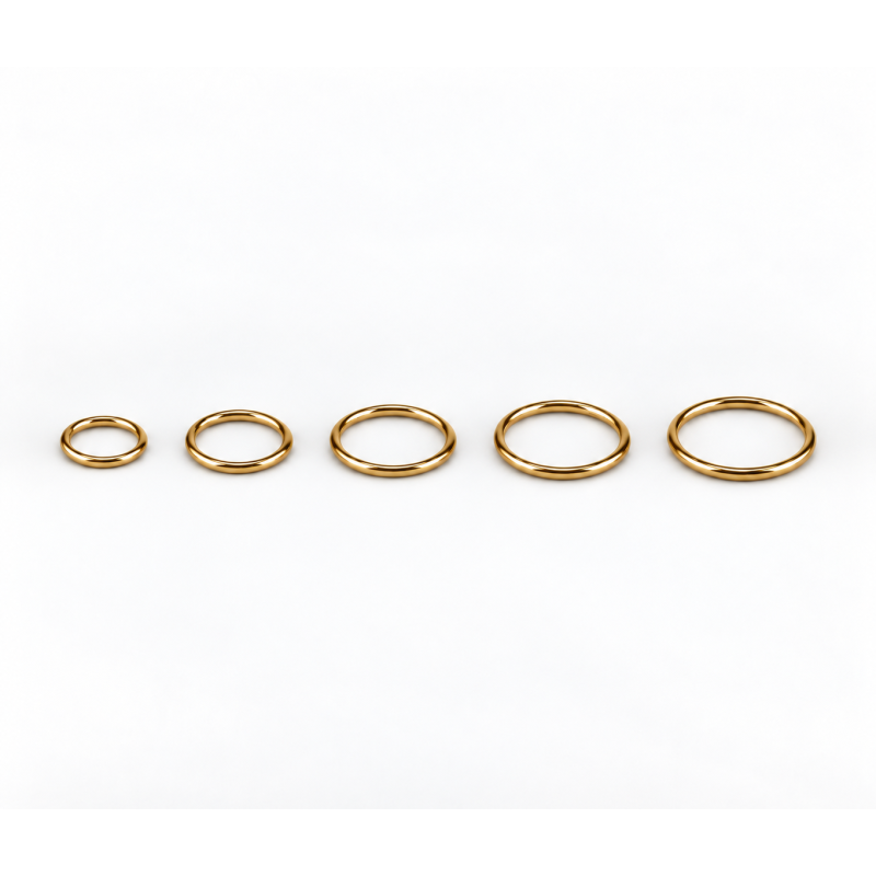 Piercing Argola Segmento Articulado em Aço PVD Gold - 6ORE592
