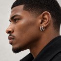Piercing ou Brinco - Argolinha em Aço - 6ORE595
