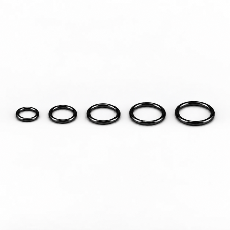 Piercing Argola 1.2mm Segmento Articulado em Titânio PVD BLACK - 6ORE598