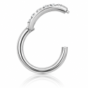 Piercing de Orelha Argolinha Clicker Meia Aliança - 6ORE606