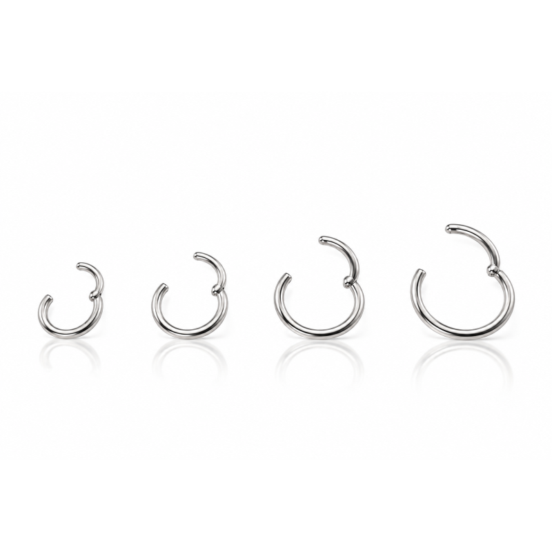 Piercing Argola 0.8mm Segmento Articulado em Aço Cirúrgico - 6ORE611