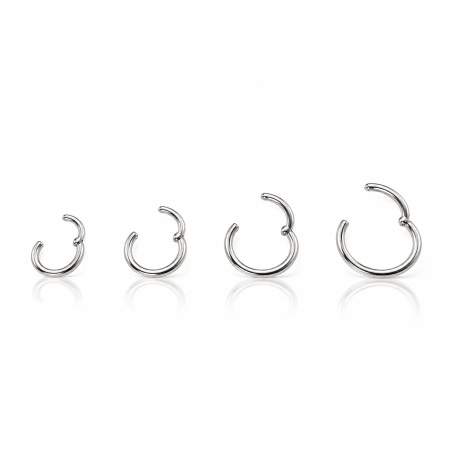Piercing Argola 0.8mm Segmento Articulado em Aço Cirúrgico - 6ORE611