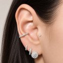 Piercing  Conch Argolinha Clicker Cravejada - 100% em Titânio - 6ORE617