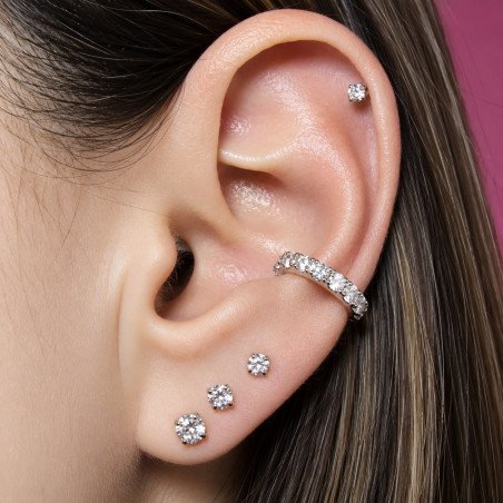 Piercing de Orelha - Conch - Cravejado em Zircônias - 6ORE626