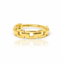 Piercing de Orelha - Chain Style - Conch Clicker em Aço PVD Gold - 6ORE637