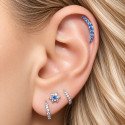 Piercing Labret Cluster Zircônia - 100% Aço - 6ORE642