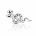 Piercing de Orelha - Serpente em Prata - 6ORE643