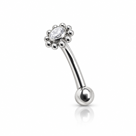 Piercing de Orelha Rook ou Christina  - Indiano em Titânio - 6ORE654