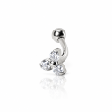 Piercing de Orelha Rook ou Christina  - Trillion em Titânio - 6ORE655