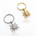 Piercing de Orelha - Argolinha Aranha - 6ORE659
