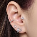 Piercing Labret para Orelha - Flecha cravejada de Cristais - 6ORE667