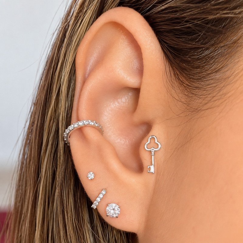 Piercing de Orelha - Chave  - 6ORE678
