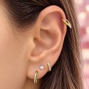 Piercing  Orelha ou Septo Argolinha Clicker V Shaped - 100% em Aço Cirúrgico - 6ORE718
