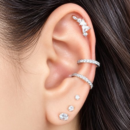 Piercing de Orelha - Cluster Zircônias Divinas - 6ORE747