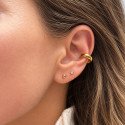 Piercing ou Brinco - Argola Clicker em Titânio - PVD Gold - 6ORE752