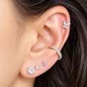 Piercing de Orelha - Mini Borboleta com Cristais - 6ORE758