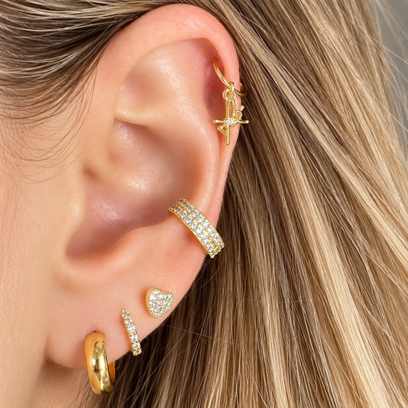 Piercing de Orelha - Argolinha Fé - 6ORE765