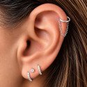 Piercing de Orelha Hélix - Argola uma Corrente Dangle 100% Aço Cirúrgico - 6ORE781