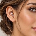 Piercing Luxo Daith - Argolinha Clicker em Cobalto Cromo - PVD Gold com 27 Zircônias - 6ORE786