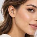 Piercing Orelha ou Septo - Argolinha Clicker em Titânio Tripla Face com Zircônias - 6ORE797