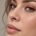 Piercing Orelha ou Septo - Argolinha Clicker em Titânio Tripla Face com Zircônias - 6ORE797