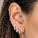 Piercing Labret em Titânio para Orelha - Barrinha Colorida - 6ORE811