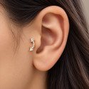 Piercing Labret de Orelha - Cluster Setas em Titânio com Zircônias - 6ORE826