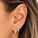 Piercing Labret em Titânio para Orelha - Cruz Anatômica - 6ORE851