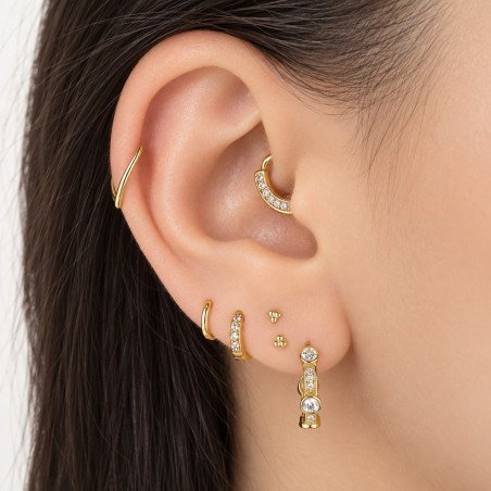 Piercing  Orelha ou Septo Argolinha Clicker V Shaped - 100% em Titânio - 6ORE855