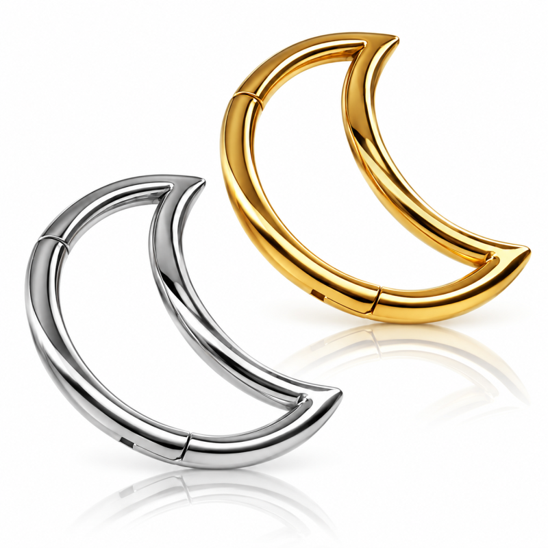 Piercing Daith - Meia Lua em Titânio - 6ORE864