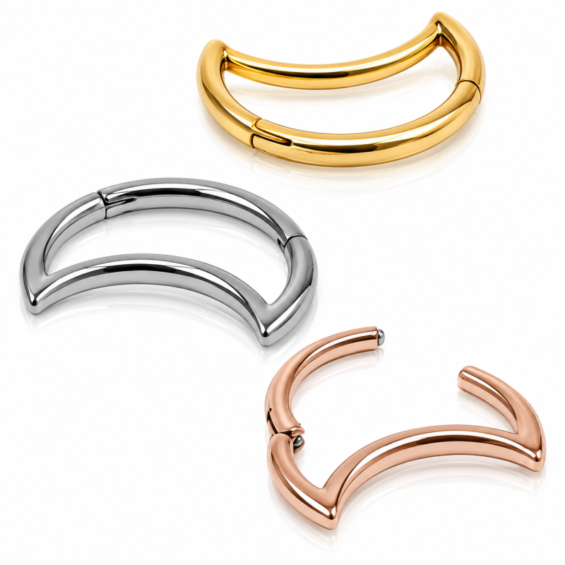 Piercing Daith - Meia Lua em Titânio - 6ORE864