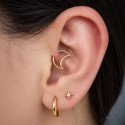 Piercing Daith - Meia Lua em Titânio - 6ORE864