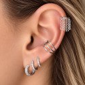Piercing Hélix Argolinha Com Correntes Clicker - 100% Titânio - Natural ou PVD Gold - 6ORE866