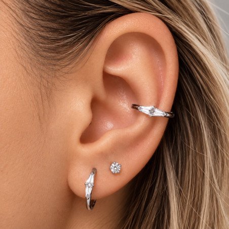 Piercing Conch Argolinha Clicker Zircônia - Cobalto Cromo - 6ORE917