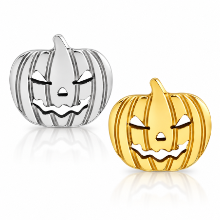 Piercing Labret Abóbora Halloween em Titânio - 6ORE942