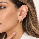 Piercing Argolinha com Pingente Palito - Titânio - 6ORE953