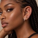 Piercing de Orelha - Labret Cerejinha com Zircônias em Titânio - 6ORE961
