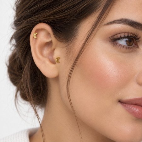 Piercing  Labret Lua Pirâmide em Titânio - 6ORE984