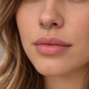 Piercing para Daith ou Septo - Argolinha Tribal de Torção - Aço Cirúrgico - 6ORE990