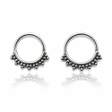 Piercing para Daith ou Septo - Argolinha Tribal de Torção - Aço Cirúrgico - 6ORE990